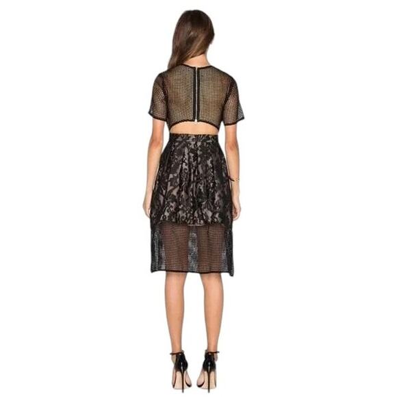 NWT Elliatt Velosity Lace  Formal Cut Out Black Dress Size Small - Picture 11 of 12
